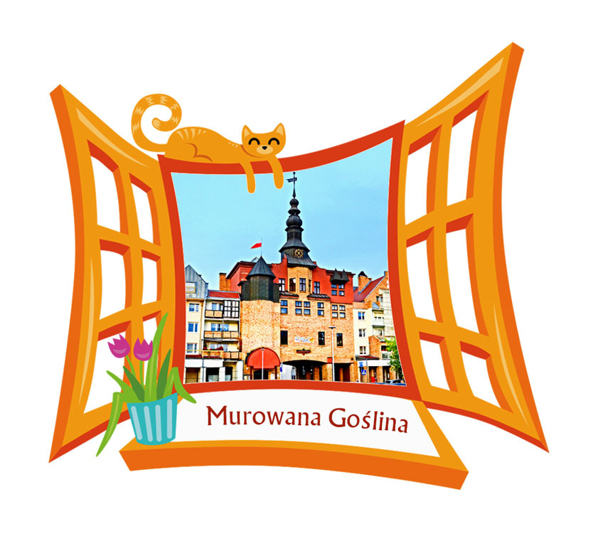 Polyresinowy magnes Okno Murowana Goślina