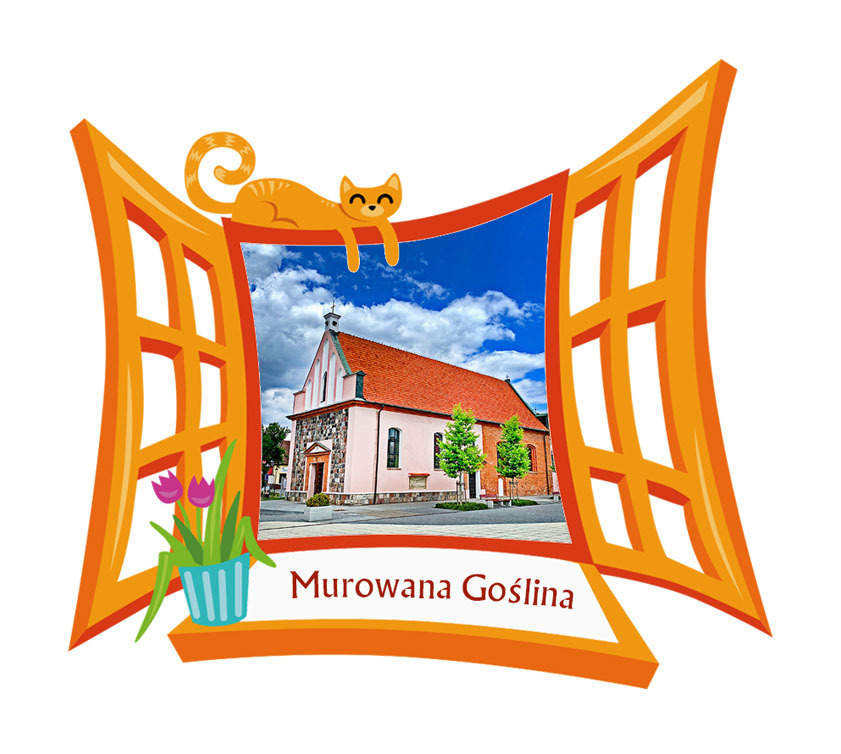 Polyresinowy magnes Okno Murowana Goślina