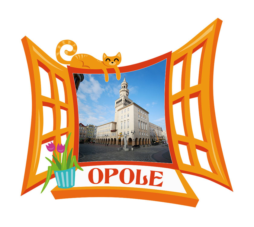Polyresinowy magnes Okno Opole