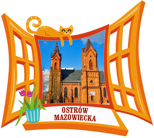 Polyresinowy magnes Okno Ostrów Mazowiecka
