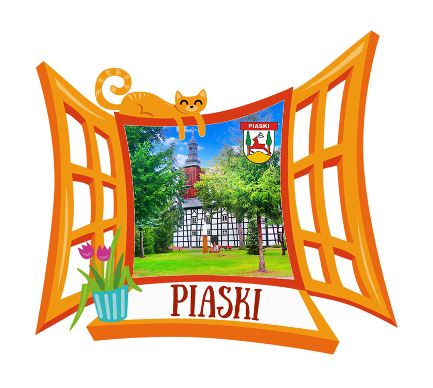 Polyresinowy magnes Okno Piaski