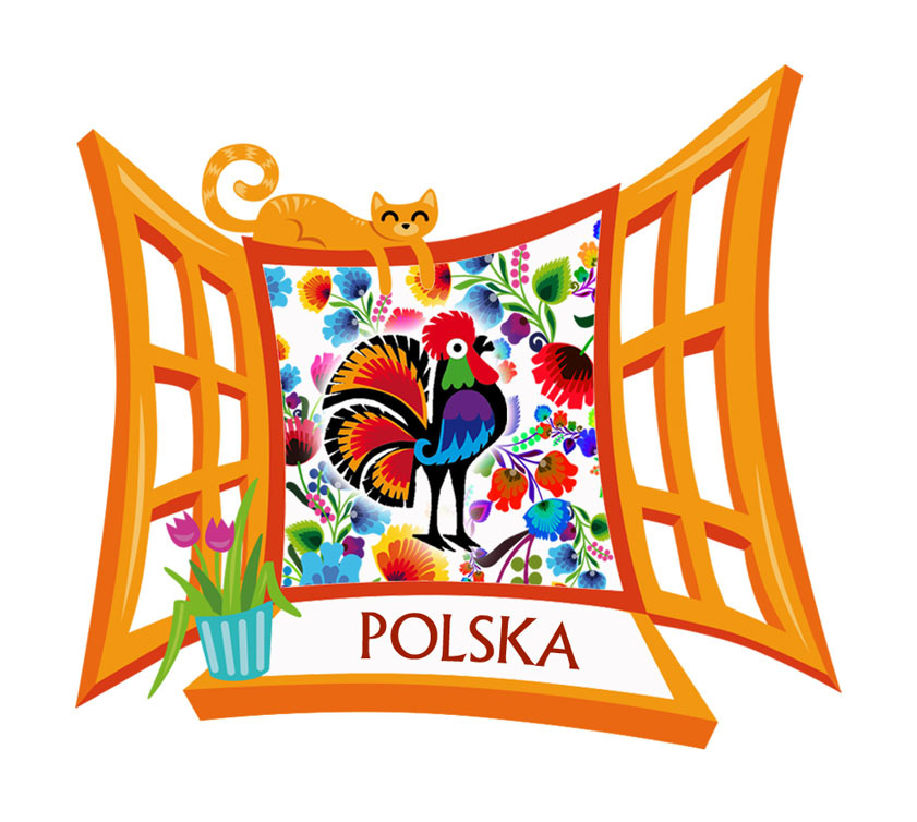 Polyresinowy magnes Okno Polska