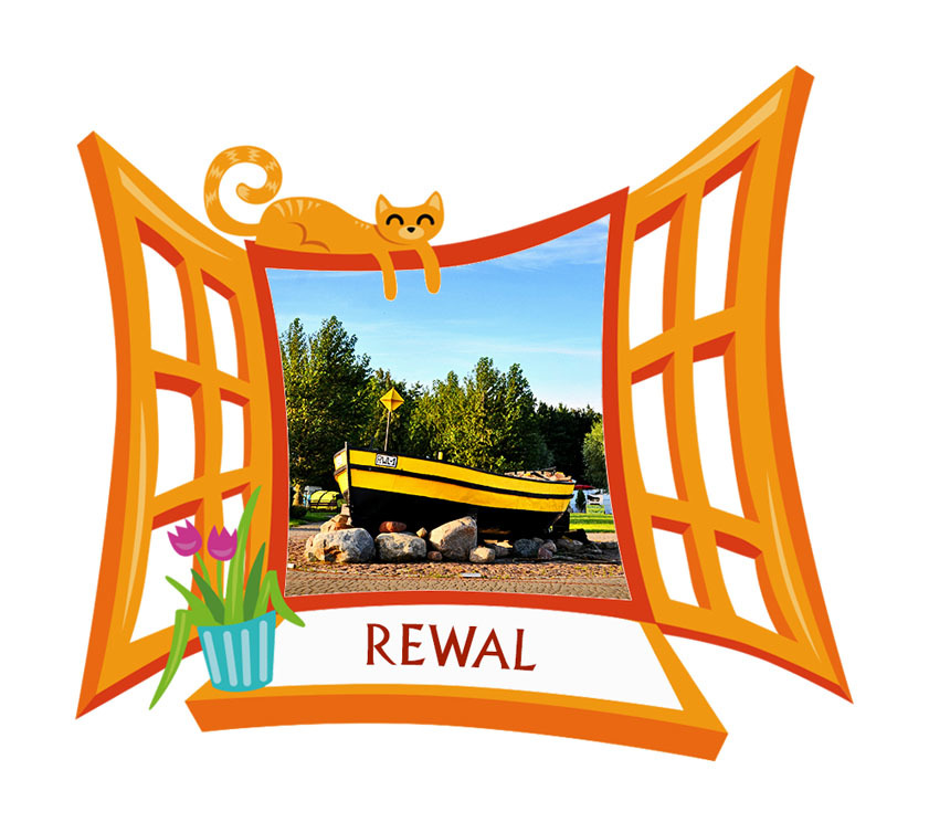 Polyresinowy magnes Okno Rewal