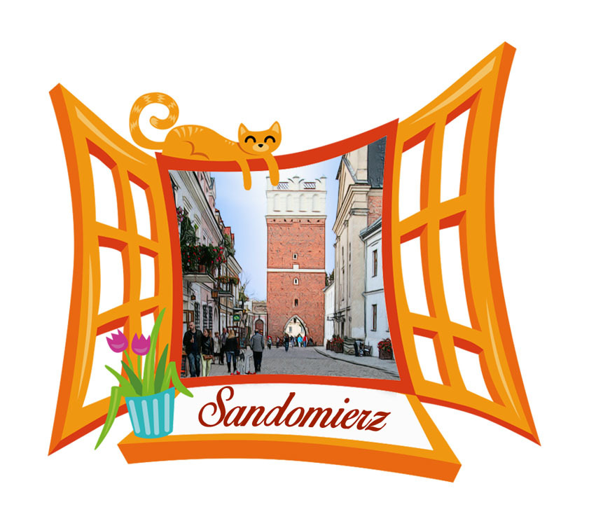 Polyresinowy magnes Okno Sandomierz
