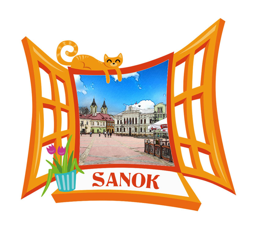 Polyresinowy magnes Okno Sanok