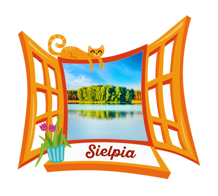 Polyresinowy magnes Okno Sielpia