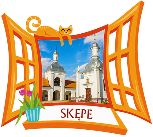 Polyresinowy magnes Okno Skępe