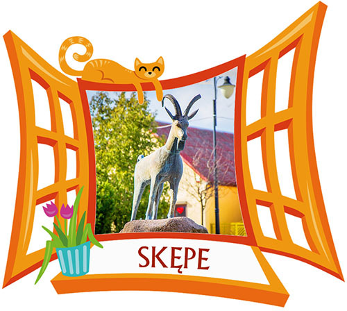 Polyresinowy magnes Okno Skępe