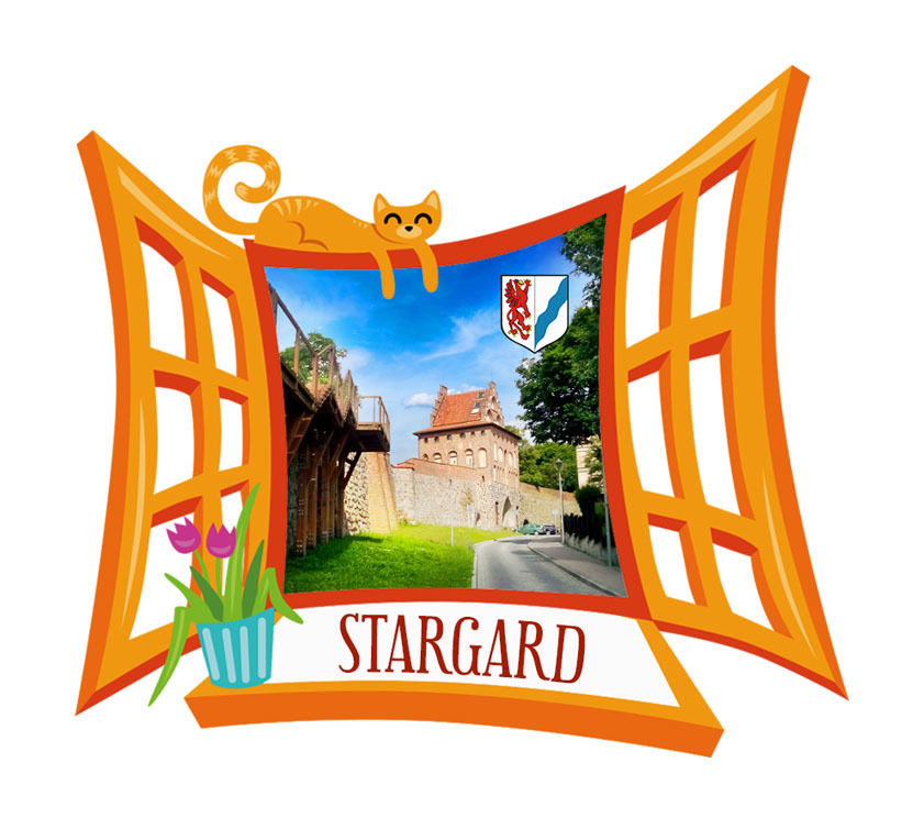 Polyresinowy magnes Okno Stargard