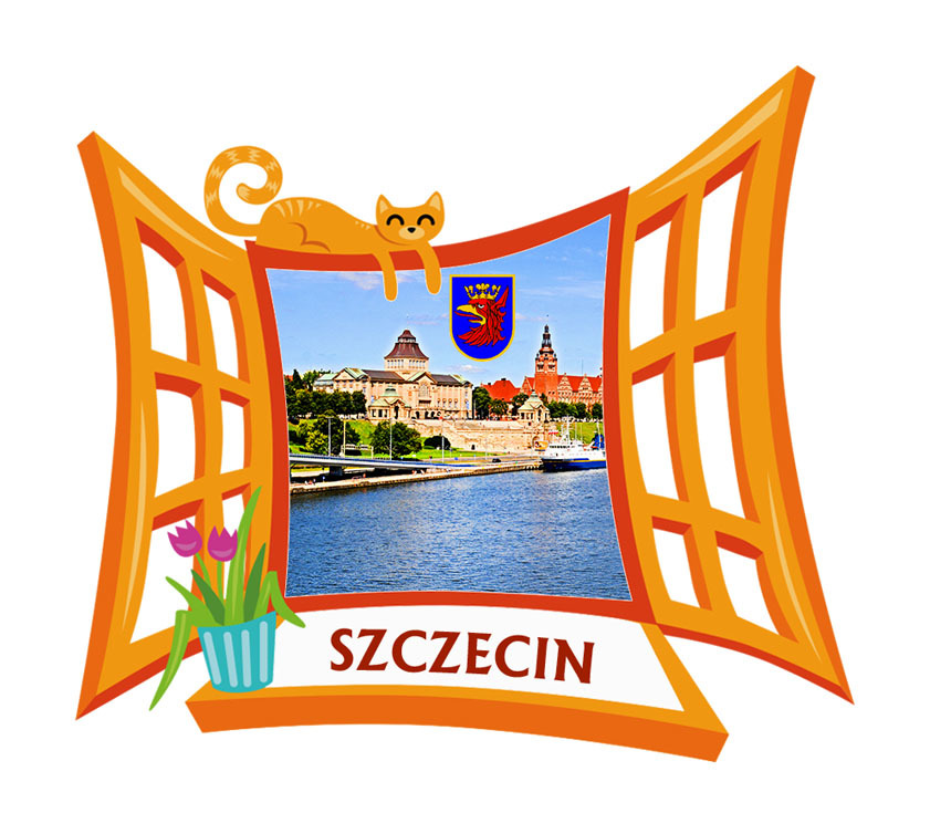 Polyresinowy magnes Okno Szczecin
