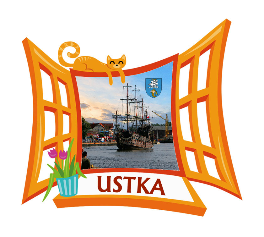 Polyresinowy magnes Okno Ustka