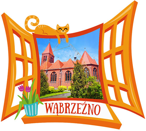 Polyresinowy magnes Okno Wąbrzeźno