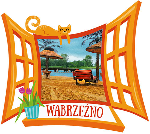 Polyresinowy magnes Okno Wąbrzeźno