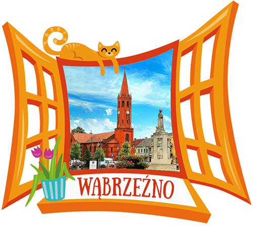 Polyresinowy magnes Okno Wąbrzeźno