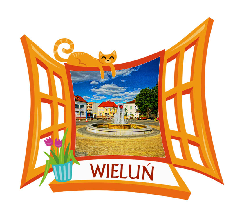 Polyresinowy magnes Okno Wieluń