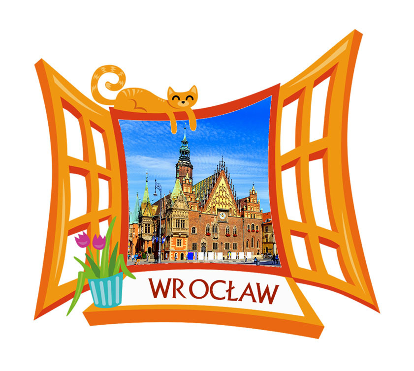 Polyresinowy magnes Okno Wrocław