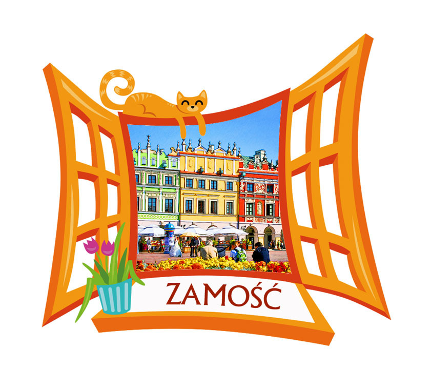 Polyresinowy magnes Okno Zamość