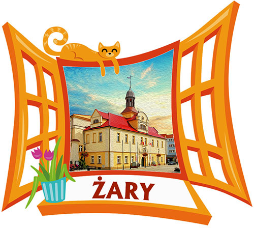 Polyresinowy magnes Okno Żary