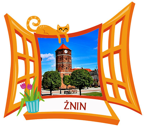 Polyresinowy magnes Okno Żnin