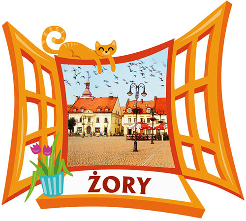 Polyresinowy magnes Okno Żory