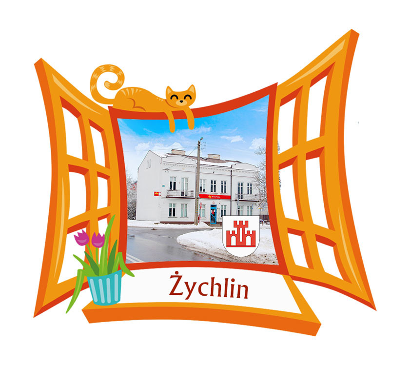 Polyresinowy magnes Okno Żychlin