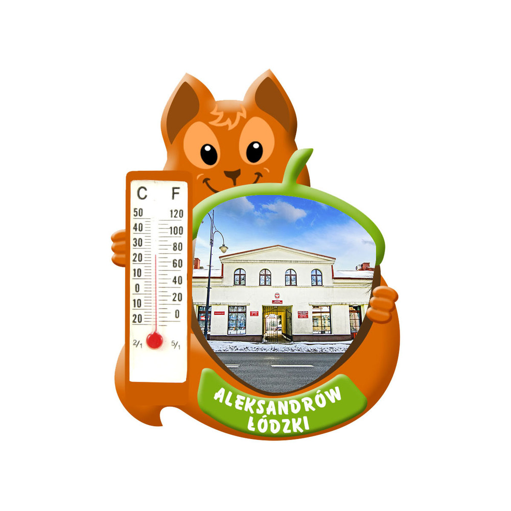 Polyresinowy magnes wiewiórka Aleksandrów Łódzki