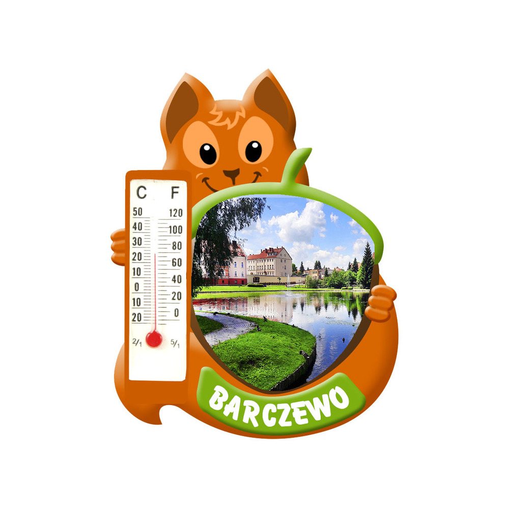 Polyresinowy magnes wiewiórka Barczewo