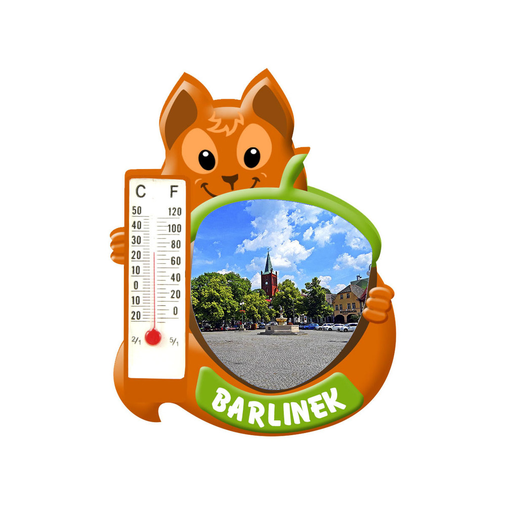 Polyresinowy magnes wiewiórka Barlinek