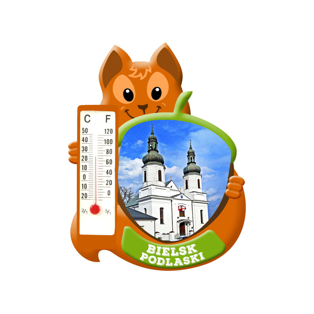 Polyresinowy magnes wiewiórka Bielsk Podlaski