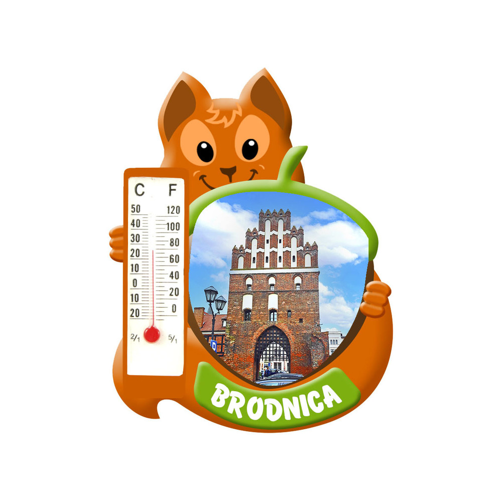 Polyresinowy magnes wiewiórka Brodnica