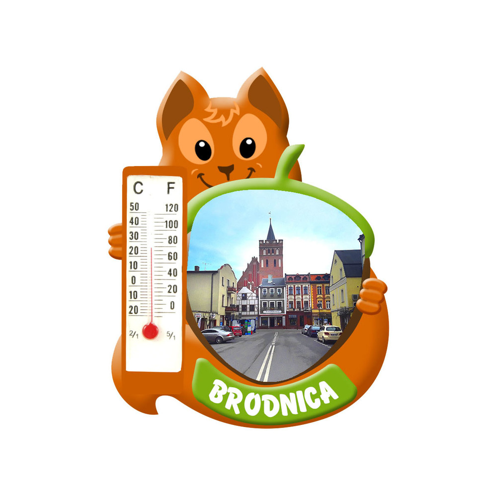 Polyresinowy magnes wiewiórka Brodnica