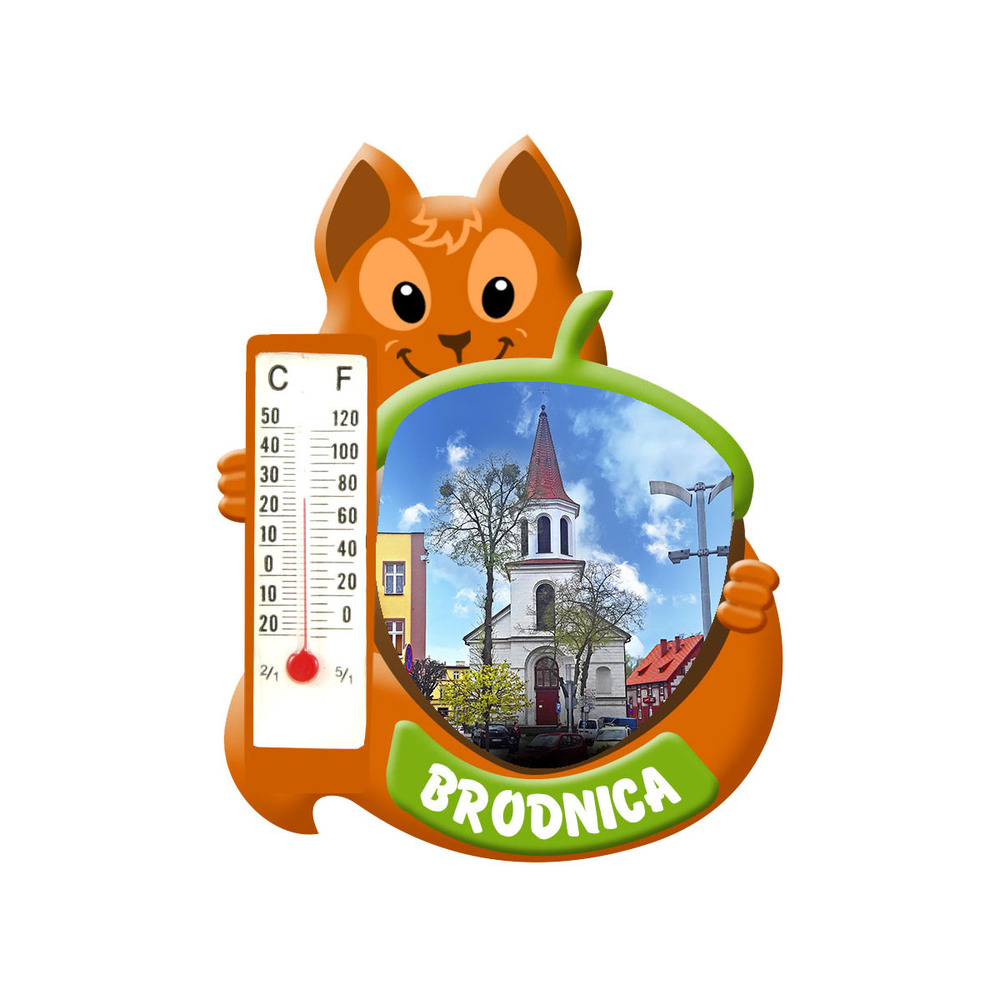 Polyresinowy magnes wiewiórka Brodnica