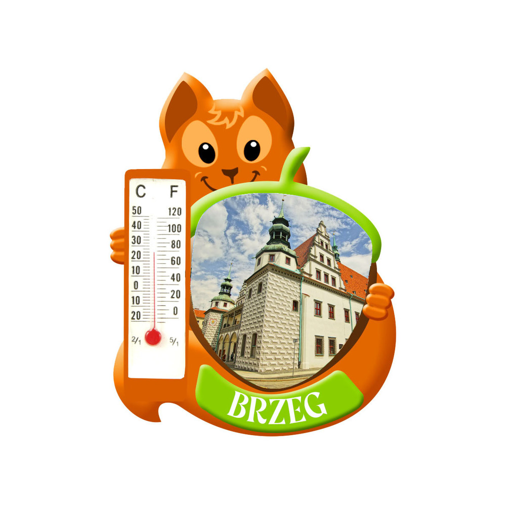 Polyresinowy magnes wiewiórka Brzeg