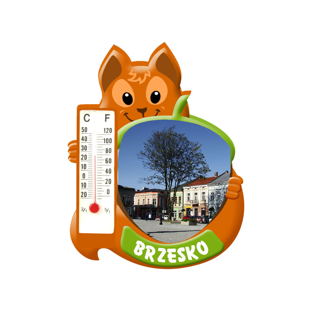 Polyresinowy magnes wiewiórka Brzesko