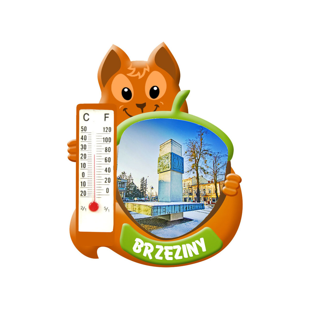 Polyresinowy magnes wiewiórka Brzeziny