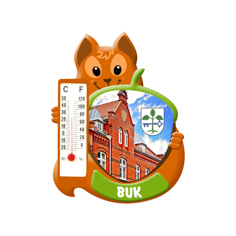 Polyresinowy magnes wiewiórka Buk