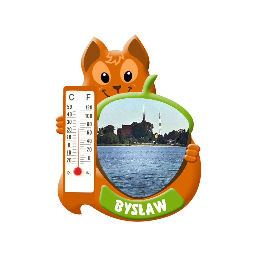 Polyresinowy magnes wiewiórka Bysław