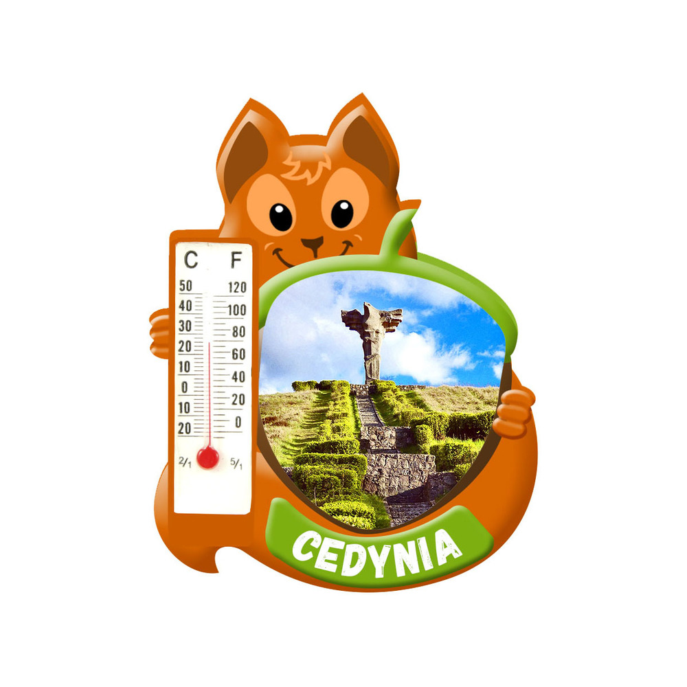 Polyresinowy magnes wiewiórka Cedynia