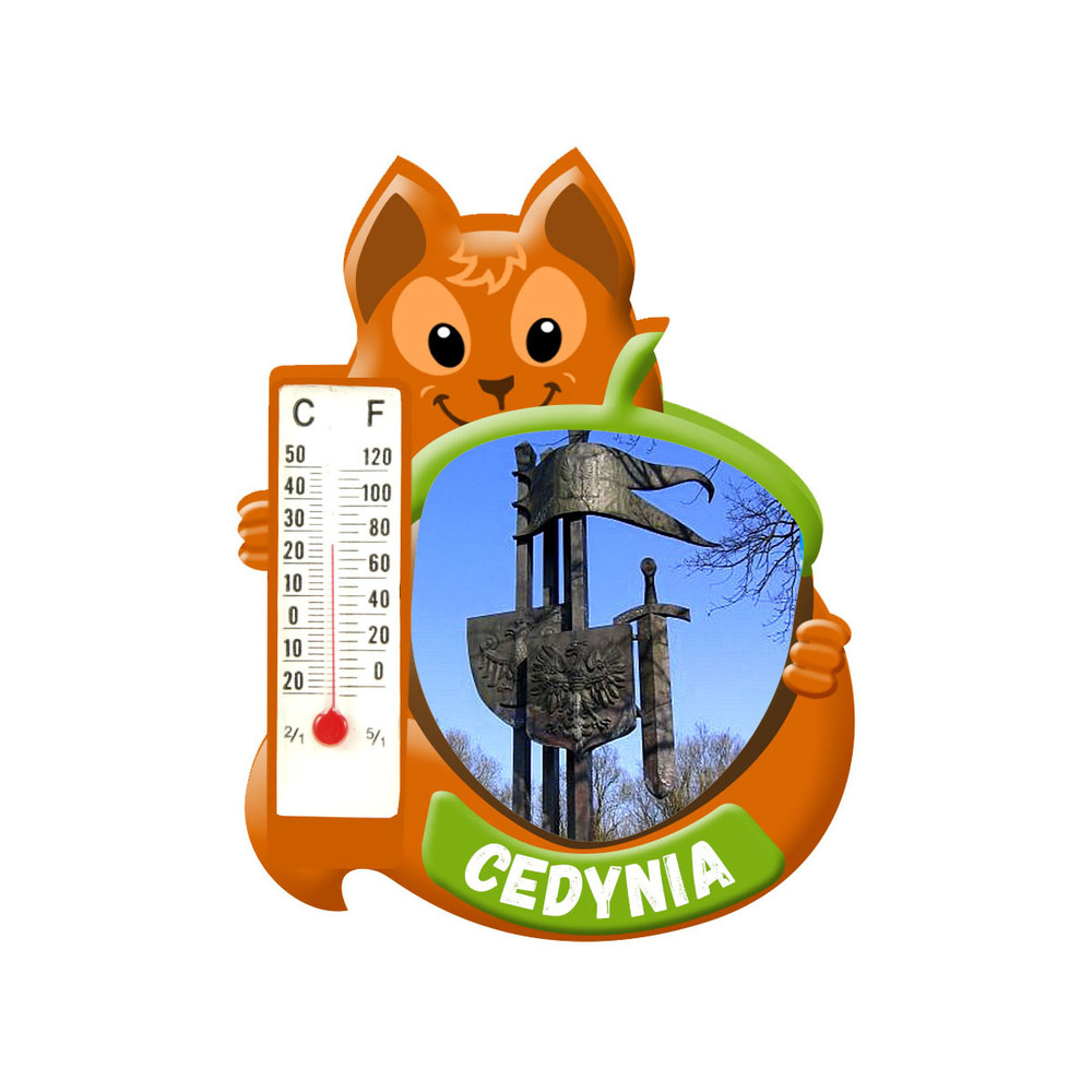 Polyresinowy magnes wiewiórka Cedynia