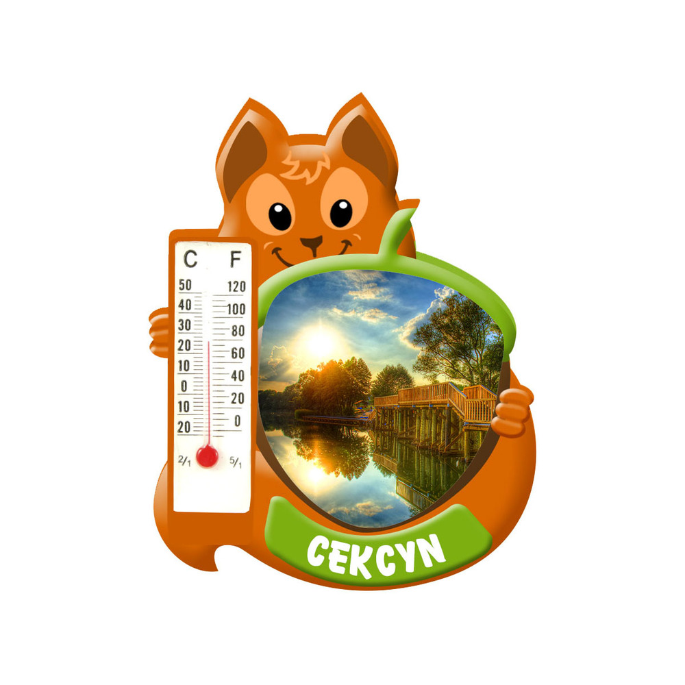 Polyresinowy magnes wiewiórka Cekcyn