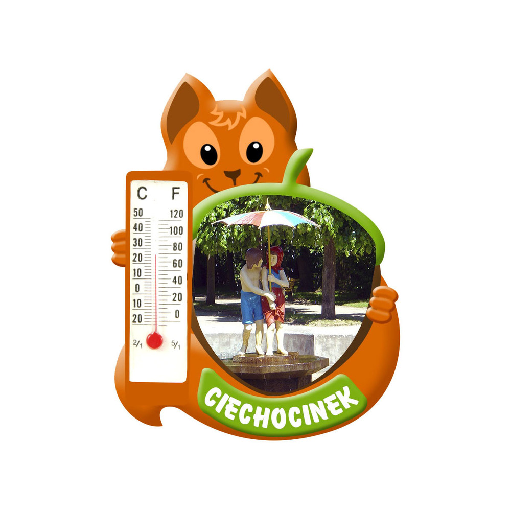 Polyresinowy magnes wiewiórka Ciechocinek