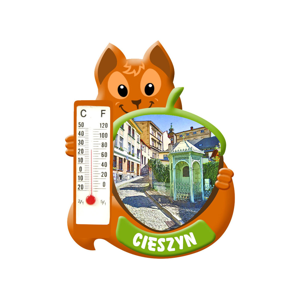 Polyresinowy magnes wiewiórka Cieszyn