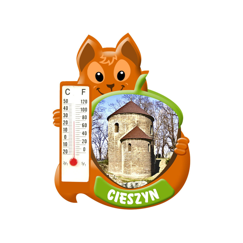 Polyresinowy magnes wiewiórka Cieszyn