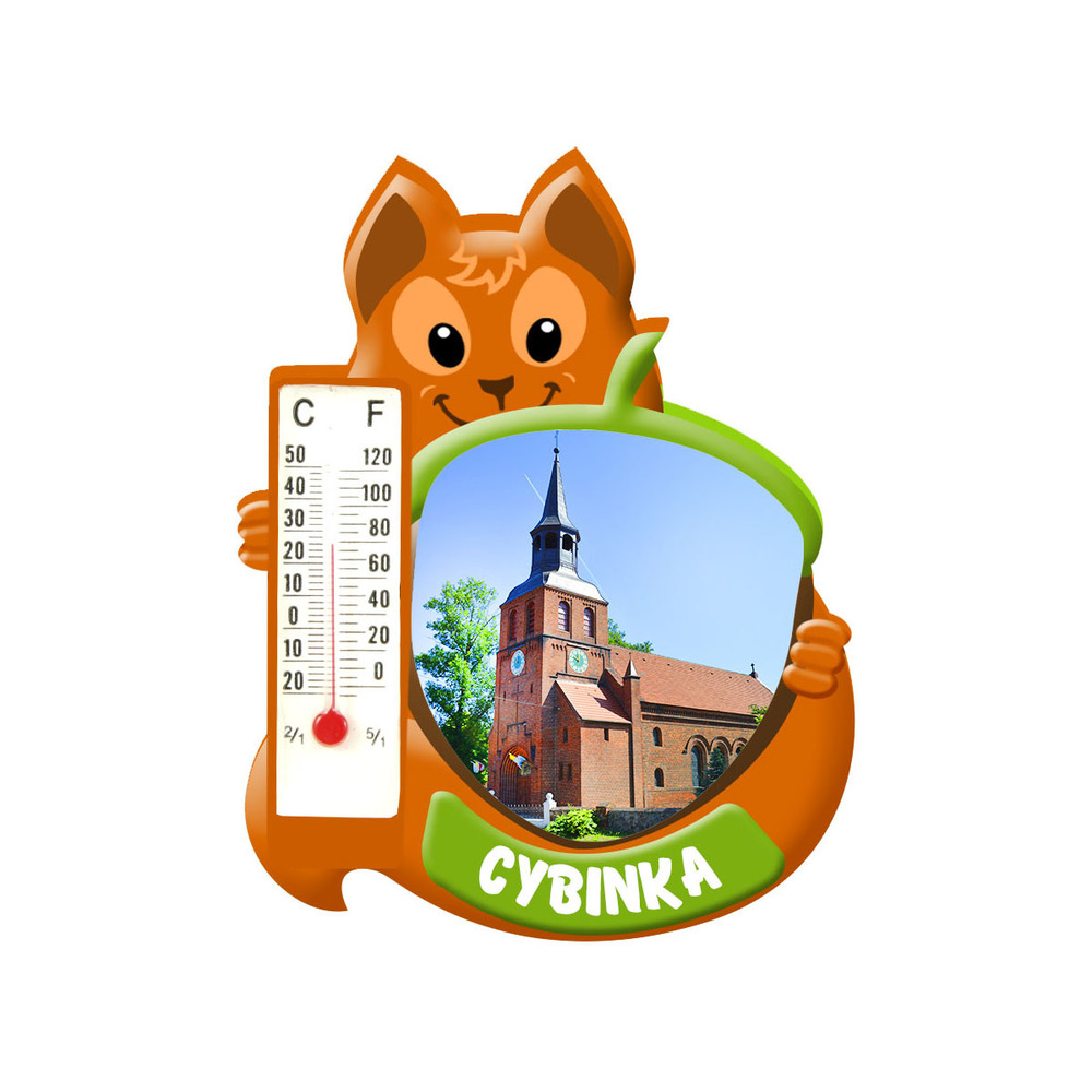 Polyresinowy magnes wiewiórka Cybinka