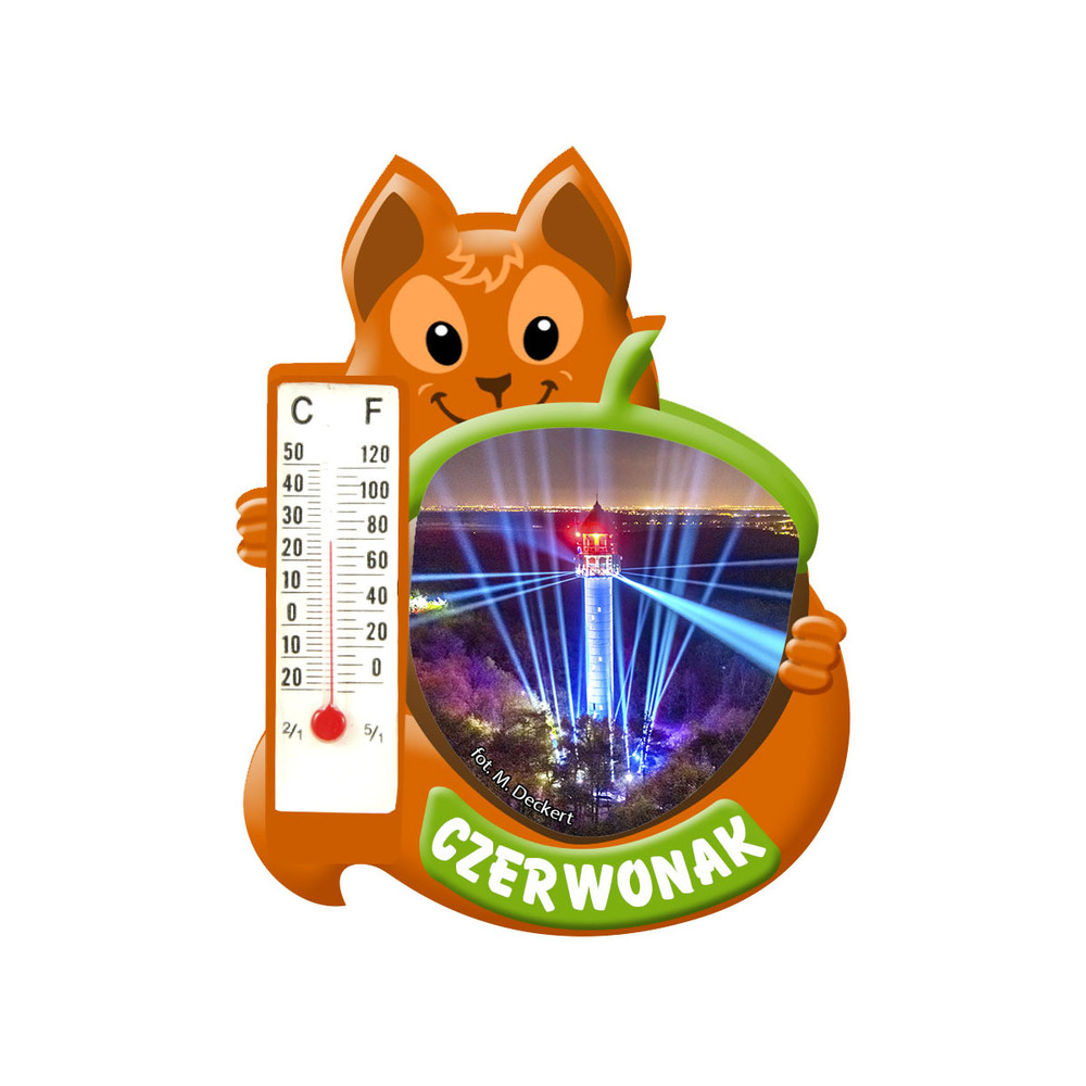 Polyresinowy magnes wiewiórka Czerwonak