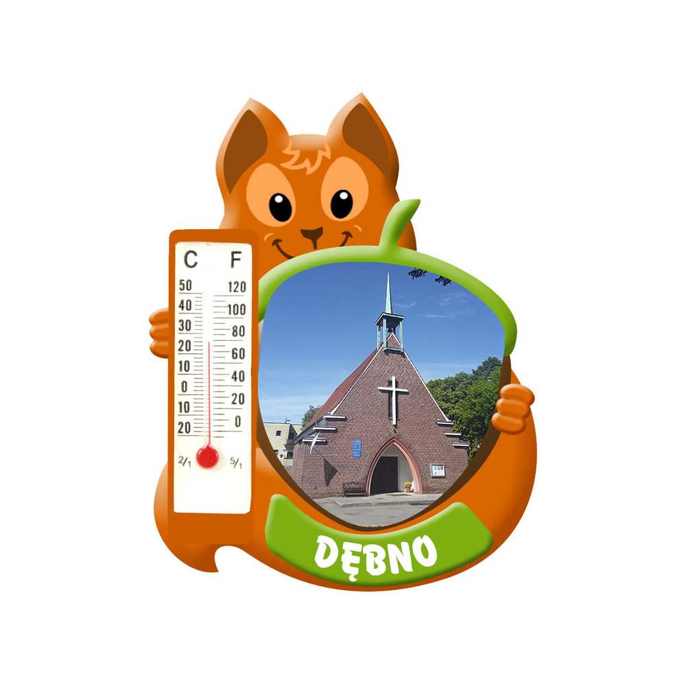 Polyresinowy magnes wiewiórka Dębno