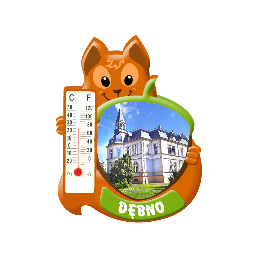 Polyresinowy magnes wiewiórka Dębno