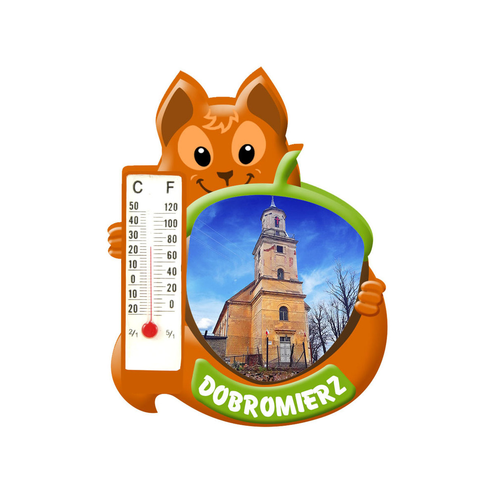 Polyresinowy magnes wiewiórka Dobromierz