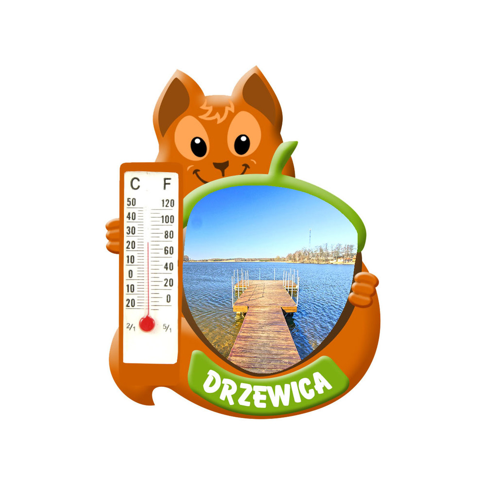 Polyresinowy magnes wiewiórka Drzewica