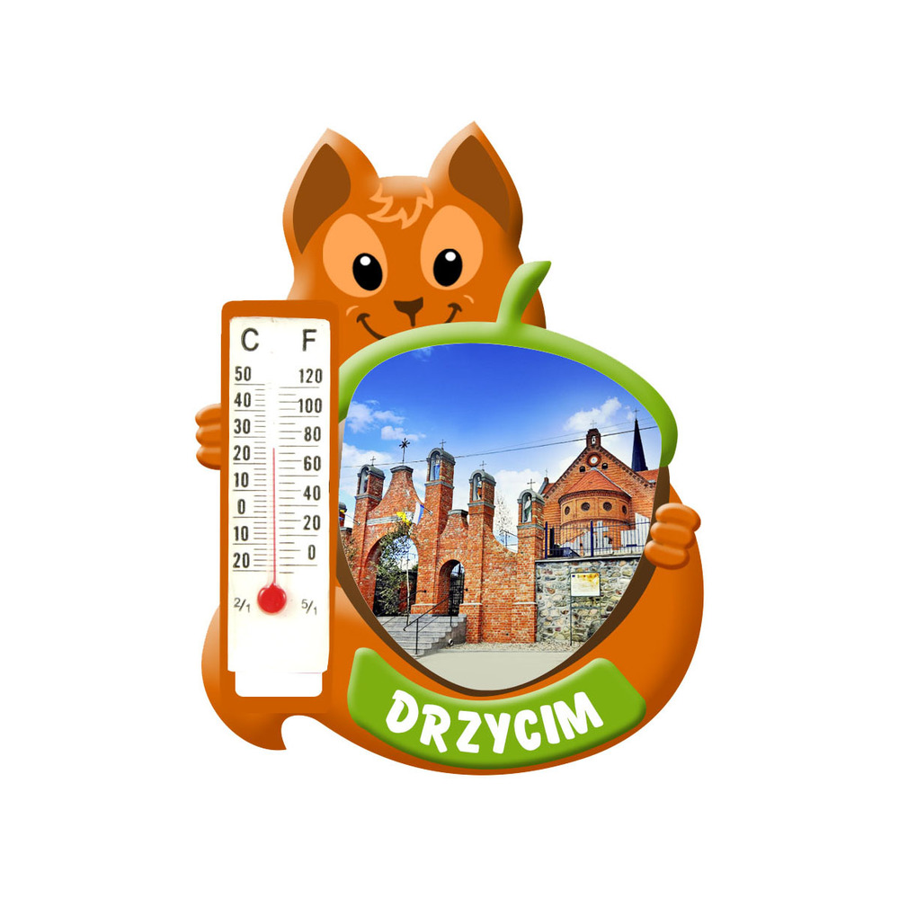 Polyresinowy magnes wiewiórka Drzycim